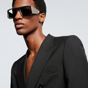 NEW  SL636 002 SAINT LAURENT SUNGLASSES UNISEX SILVER GREY METAL EYEWEAR